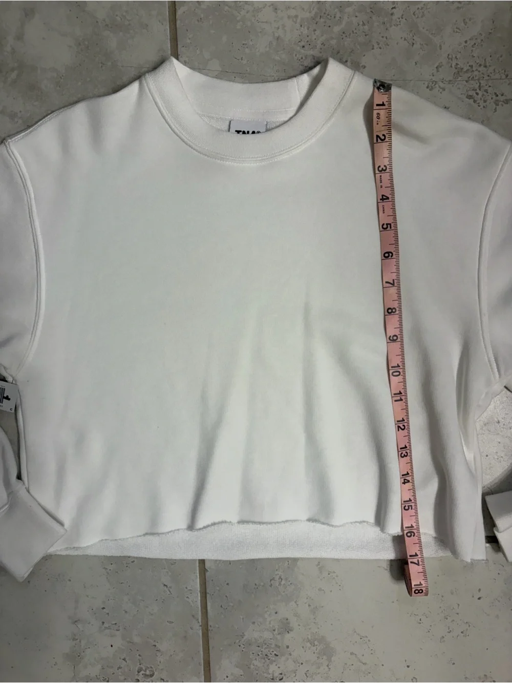 Aritzia | TNA Boyfriend Cropped Crewneck Sweatshirt | Sz 2XS (Fits like Sz S) - Picture 12 of 12